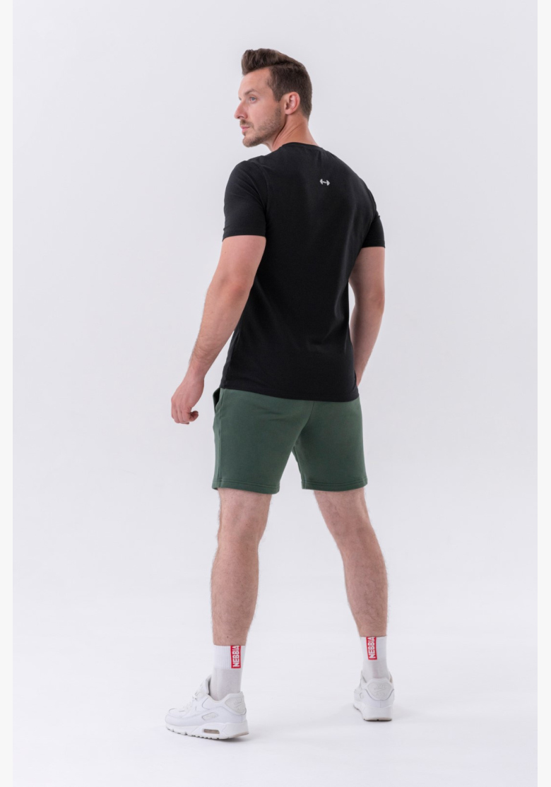 NEBBIA • NEBBIA Maglietta classica "Reset" nera • Nebshop.cz NEBBIA • NEBBIA Maglietta classica "Reset" nera • Nebshop.cz