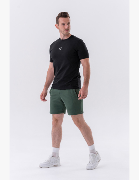 NEBBIA • NEBBIA Maglietta classica "Reset" nera • Nebshop.cz