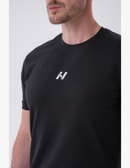 NEBBIA • NEBBIA Maglietta classica "Reset" nera • Nebshop.cz