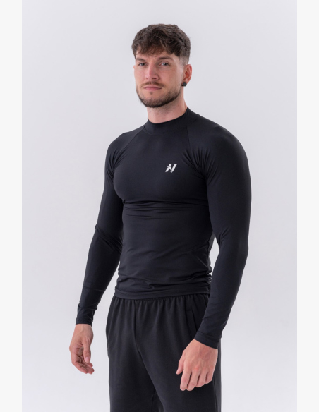 NEBBIA • NEBBIA Funkčné tričko s dlhým rukávom "Active" čierne • Nebshop.sk
