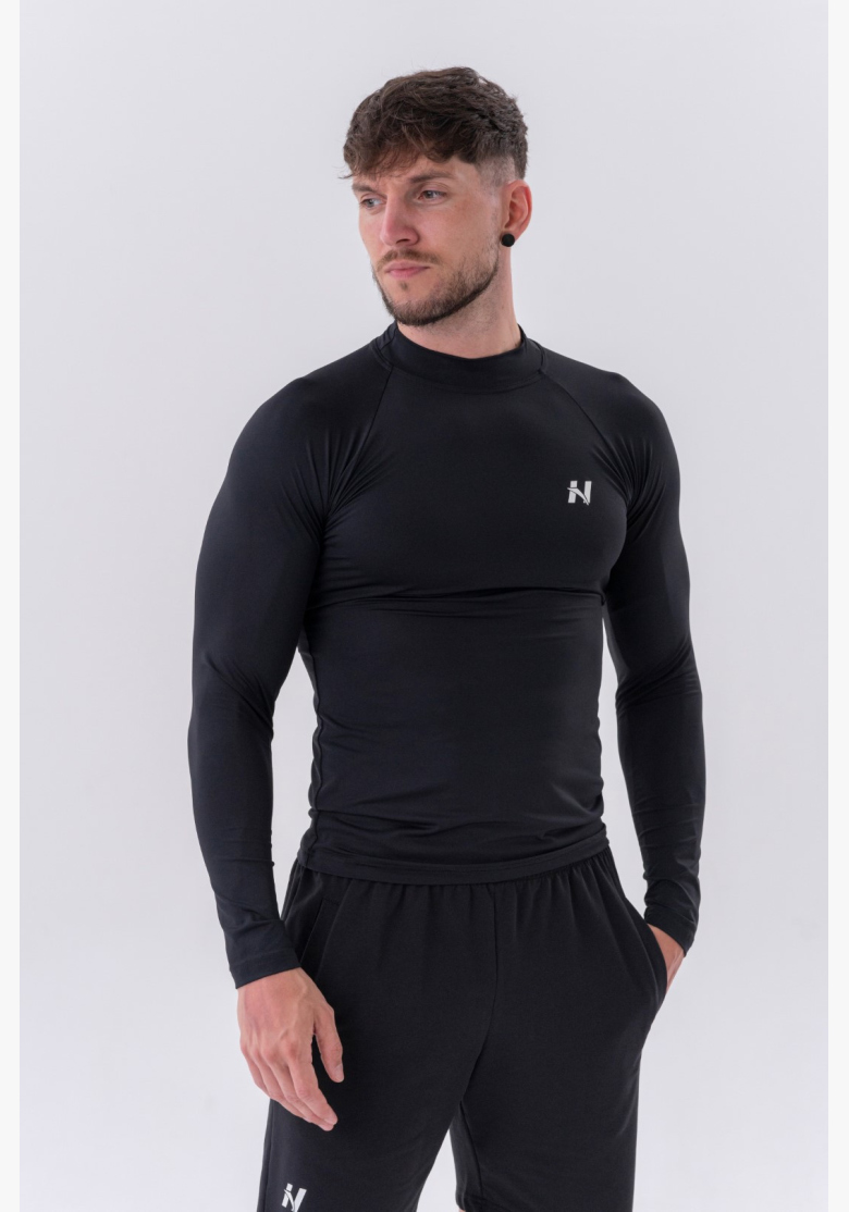 NEBBIA • NEBBIA T-shirt funzionale a maniche lunghe "Active" nera • Nebshop.it NEBBIA • NEBBIA T-shirt funzionale a maniche lunghe "Active" nera • Nebshop.it