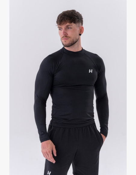NEBBIA • NEBBIA Funkčné tričko s dlhým rukávom "Active" čierne • Nebshop.sk