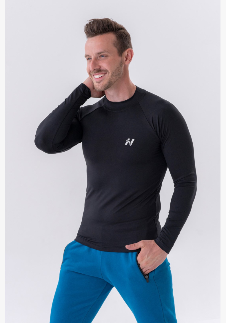 NEBBIA • NEBBIA T-shirt funzionale a maniche lunghe "Active" nera • Nebshop.it NEBBIA • NEBBIA T-shirt funzionale a maniche lunghe "Active" nera • Nebshop.it