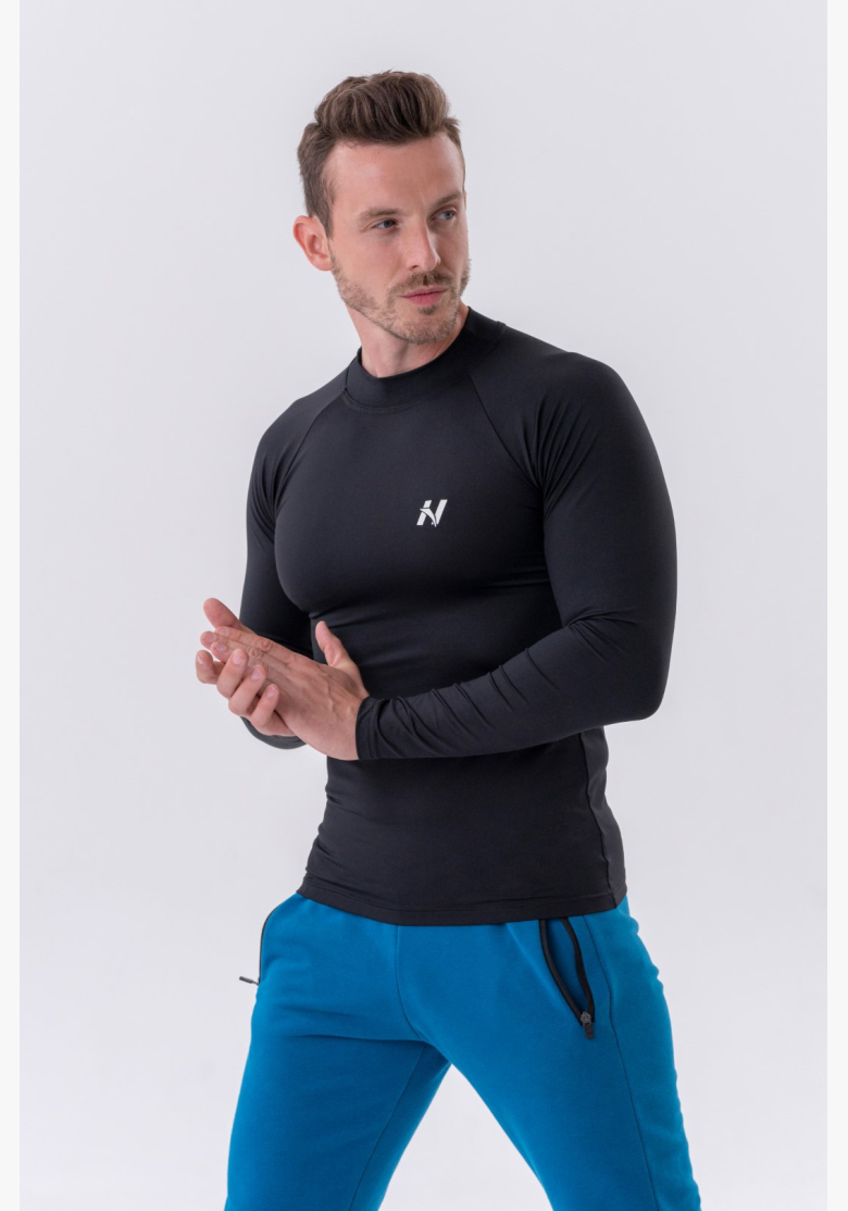 NEBBIA • NEBBIA T-shirt funzionale a maniche lunghe "Active" nera • Nebshop.it NEBBIA • NEBBIA T-shirt funzionale a maniche lunghe "Active" nera • Nebshop.it