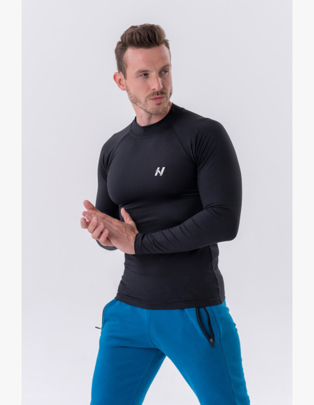 NEBBIA • NEBBIA Funkčné tričko s dlhým rukávom "Active" čierne • Nebshop.sk