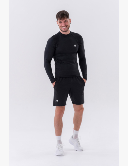 NEBBIA • NEBBIA Functional long-sleeve shirt "Active" black • Nebshop.com