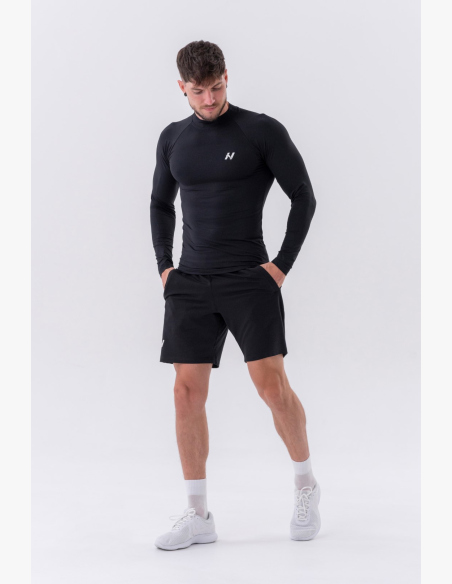 NEBBIA • NEBBIA Funkčné tričko s dlhým rukávom "Active" čierne • Nebshop.sk