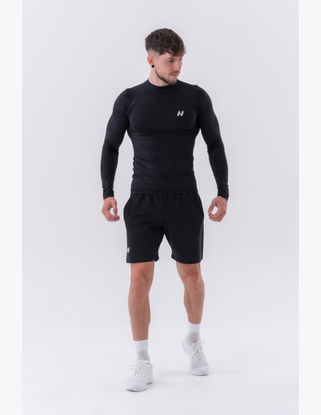 NEBBIA • NEBBIA Functional long-sleeve shirt "Active" black • Nebshop.com