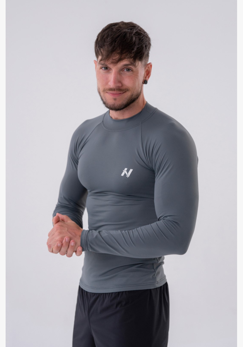 NEBBIA • NEBBIA Maglietta funzionale a maniche lunghe "Active" grigia • Nebshop.it NEBBIA • NEBBIA Maglietta funzionale a maniche lunghe "Active" grigia • Nebshop.it