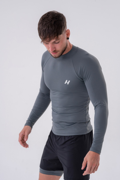 NEBBIA • NEBBIA Maglietta funzionale a maniche lunghe "Active" grigia • Nebshop.it 2