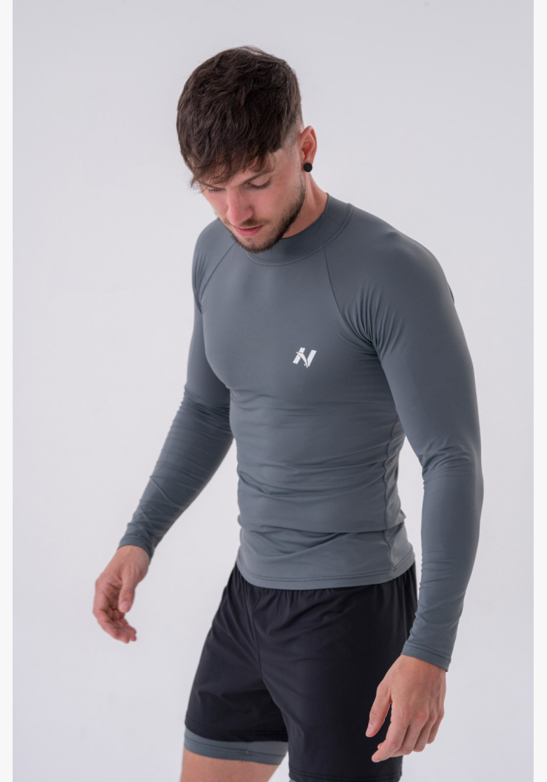 NEBBIA • NEBBIA Maglietta funzionale a maniche lunghe "Active" grigia • Nebshop.it NEBBIA • NEBBIA Maglietta funzionale a maniche lunghe "Active" grigia • Nebshop.it