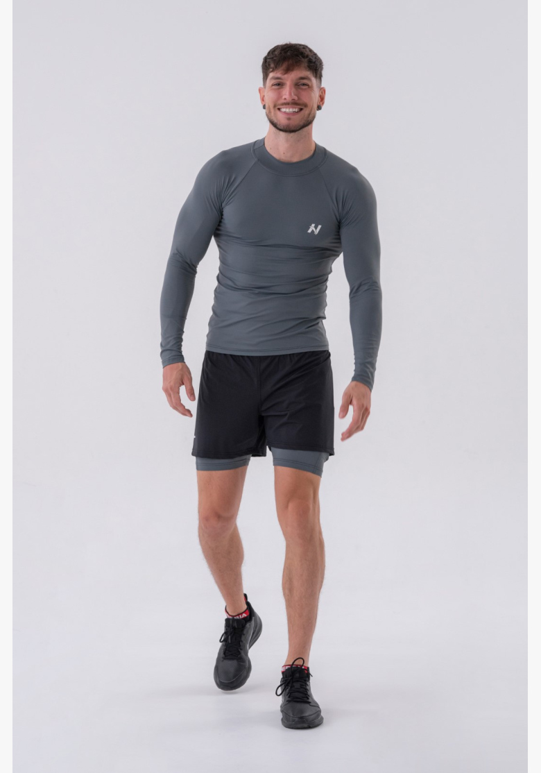 NEBBIA • NEBBIA Funkčné tričko s dlhým rukávom "Active" šedé • Nebshop.sk NEBBIA • NEBBIA Funkčné tričko s dlhým rukávom "Active" šedé • Nebshop.sk