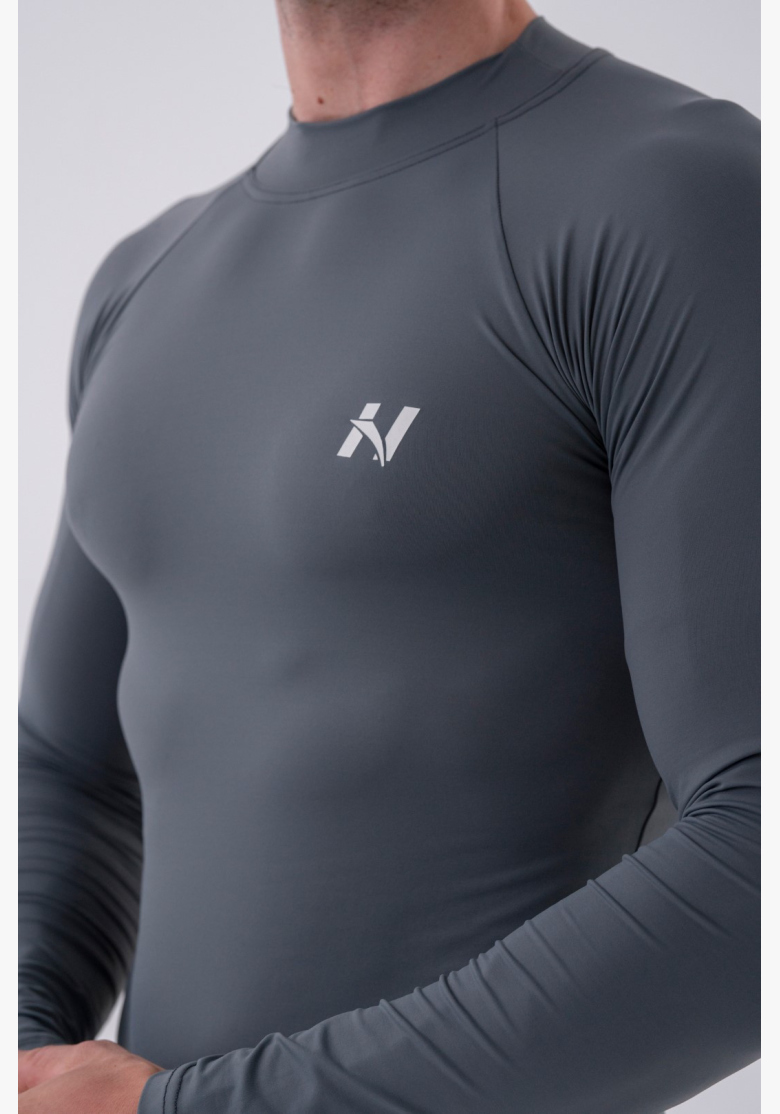 NEBBIA • NEBBIA Maglietta funzionale a maniche lunghe "Active" grigia • Nebshop.it NEBBIA • NEBBIA Maglietta funzionale a maniche lunghe "Active" grigia • Nebshop.it