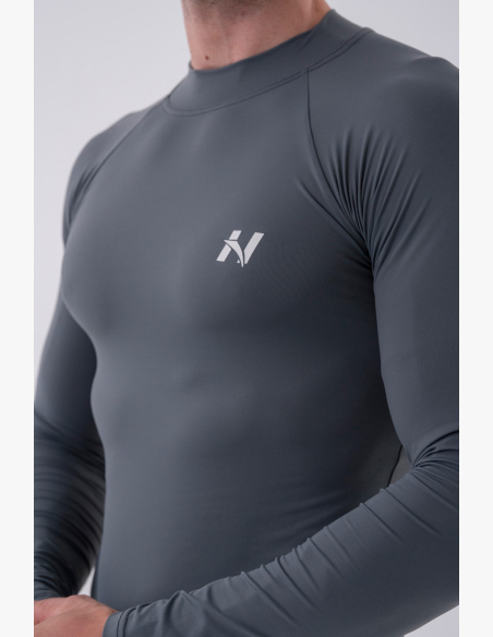 NEBBIA • NEBBIA Maglietta funzionale a maniche lunghe "Active" grigia • Nebshop.it