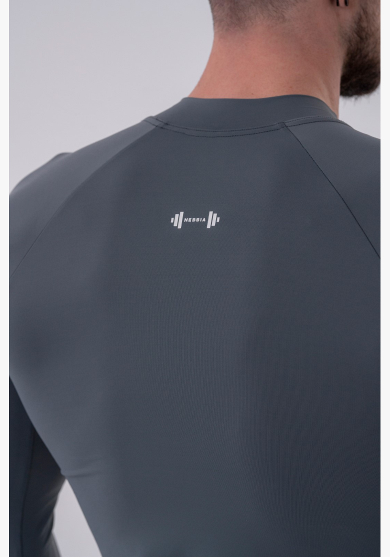 NEBBIA • NEBBIA Maglietta funzionale a maniche lunghe "Active" grigia • Nebshop.it NEBBIA • NEBBIA Maglietta funzionale a maniche lunghe "Active" grigia • Nebshop.it