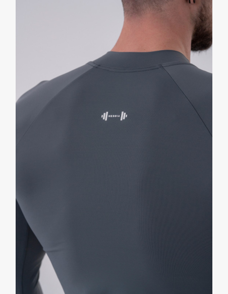 NEBBIA • NEBBIA Maglietta funzionale a maniche lunghe "Active" grigia • Nebshop.it