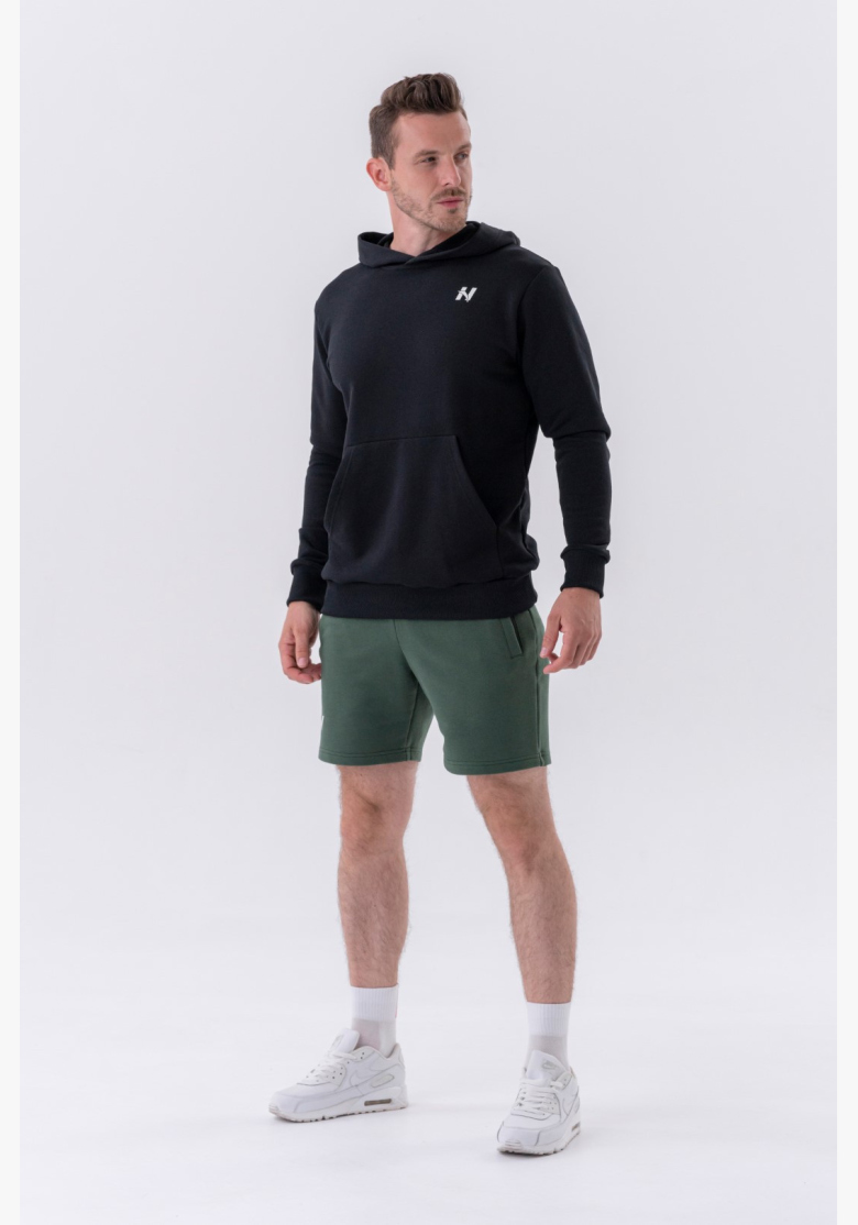 NEBBIA • NEBBIA Hooded sweatshirt with front pocket black • Nebshop.com NEBBIA • NEBBIA Hooded sweatshirt with front pocket black • Nebshop.com