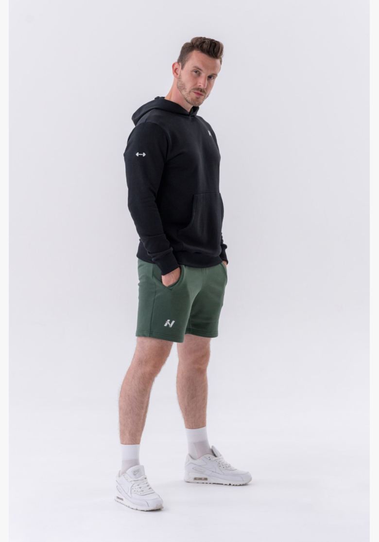 NEBBIA • NEBBIA Mikina cez hlavu s kapucňou a prednou kapsou čierna • Nebshop.sk NEBBIA • NEBBIA Mikina cez hlavu s kapucňou a prednou kapsou čierna • Nebshop.sk