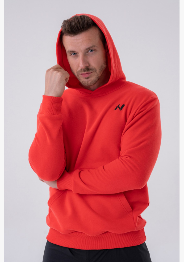 NEBBIA • NEBBIA Felpa con cappuccio e tasca anteriore rossa • Nebshop.cz NEBBIA • NEBBIA Felpa con cappuccio e tasca anteriore rossa • Nebshop.cz