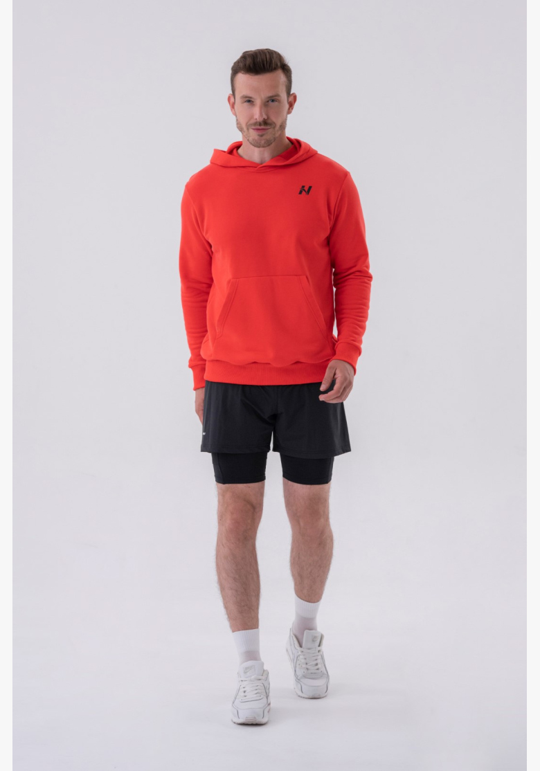 NEBBIA • NEBBIA Mikina cez hlavu s kapucňou a prednou kapsou červená • Nebshop.sk NEBBIA • NEBBIA Mikina cez hlavu s kapucňou a prednou kapsou červená • Nebshop.sk