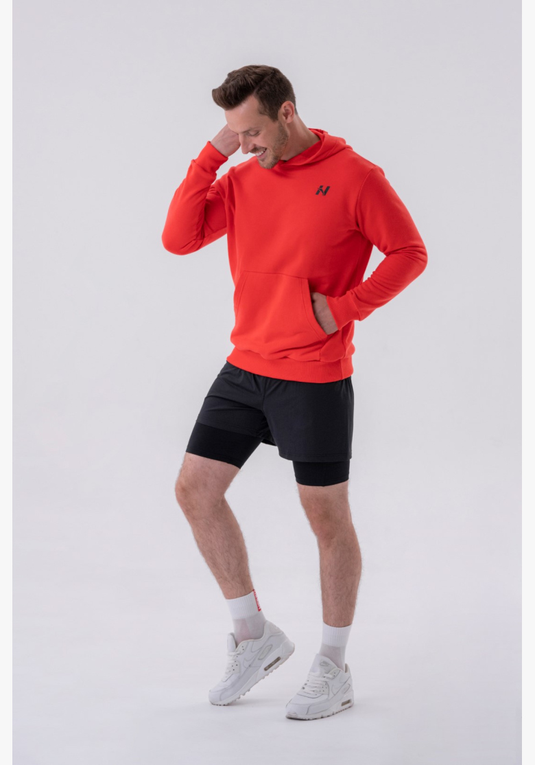 NEBBIA • NEBBIA Mikina cez hlavu s kapucňou a prednou kapsou červená • Nebshop.sk NEBBIA • NEBBIA Mikina cez hlavu s kapucňou a prednou kapsou červená • Nebshop.sk
