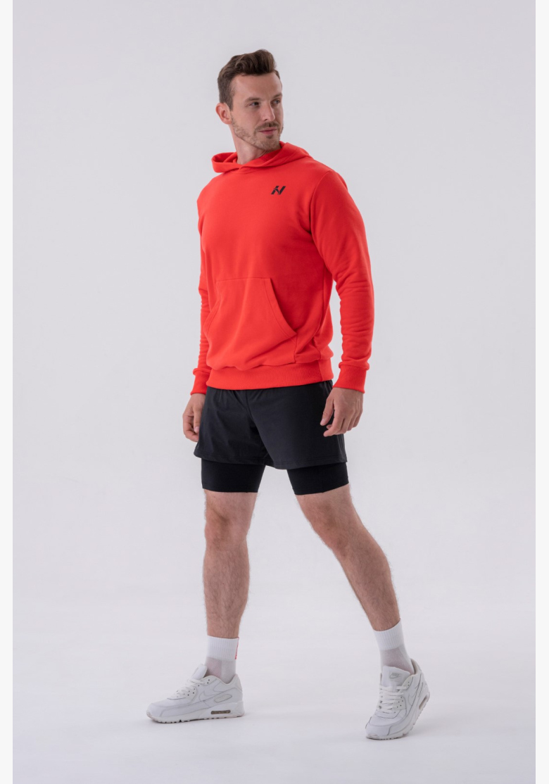 NEBBIA • NEBBIA Mikina cez hlavu s kapucňou a prednou kapsou červená • Nebshop.sk NEBBIA • NEBBIA Mikina cez hlavu s kapucňou a prednou kapsou červená • Nebshop.sk
