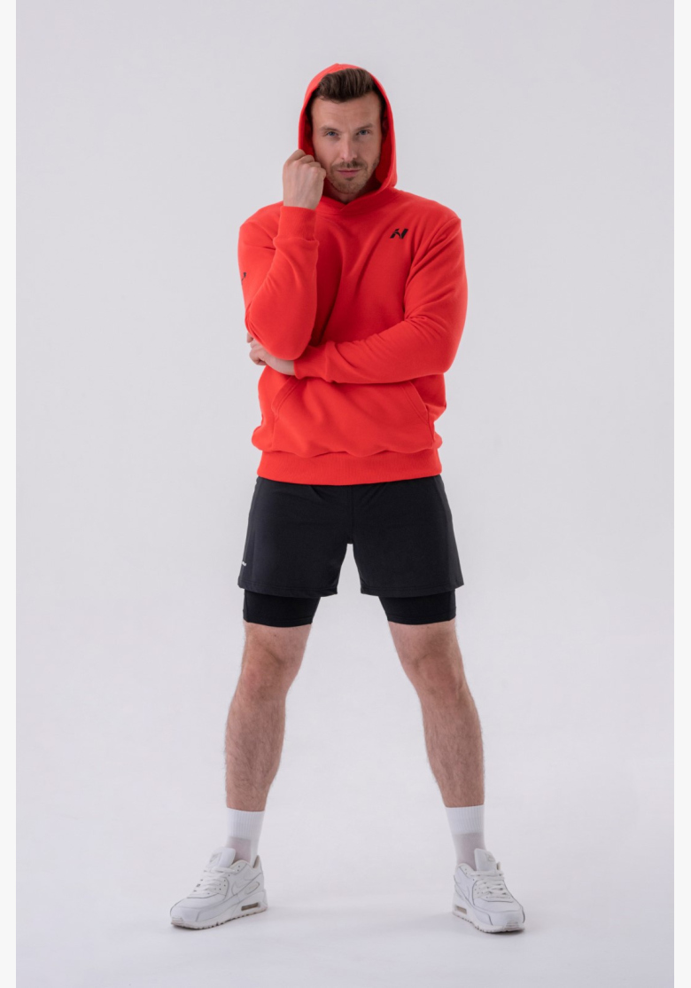 NEBBIA • NEBBIA Felpa con cappuccio e tasca anteriore rossa • Nebshop.cz NEBBIA • NEBBIA Felpa con cappuccio e tasca anteriore rossa • Nebshop.cz