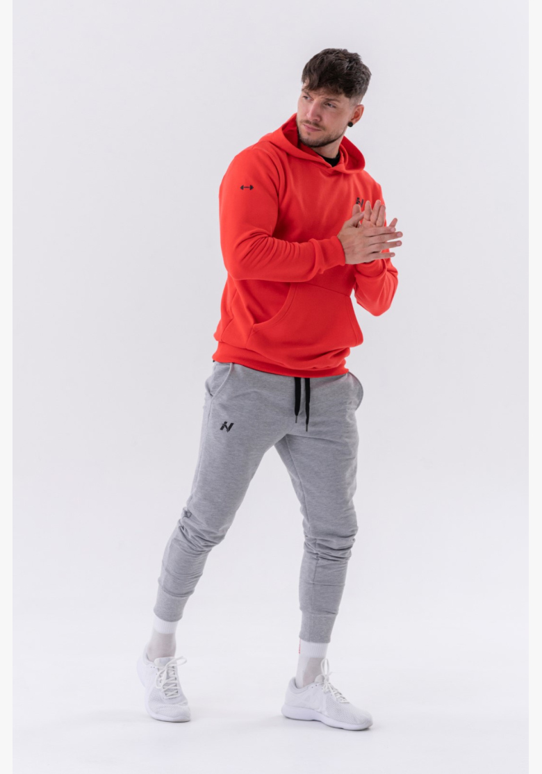 NEBBIA • NEBBIA Felpa con cappuccio e tasca anteriore rossa • Nebshop.cz NEBBIA • NEBBIA Felpa con cappuccio e tasca anteriore rossa • Nebshop.cz