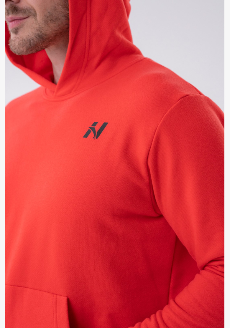 NEBBIA • NEBBIA Felpa con cappuccio e tasca anteriore rossa • Nebshop.cz NEBBIA • NEBBIA Felpa con cappuccio e tasca anteriore rossa • Nebshop.cz