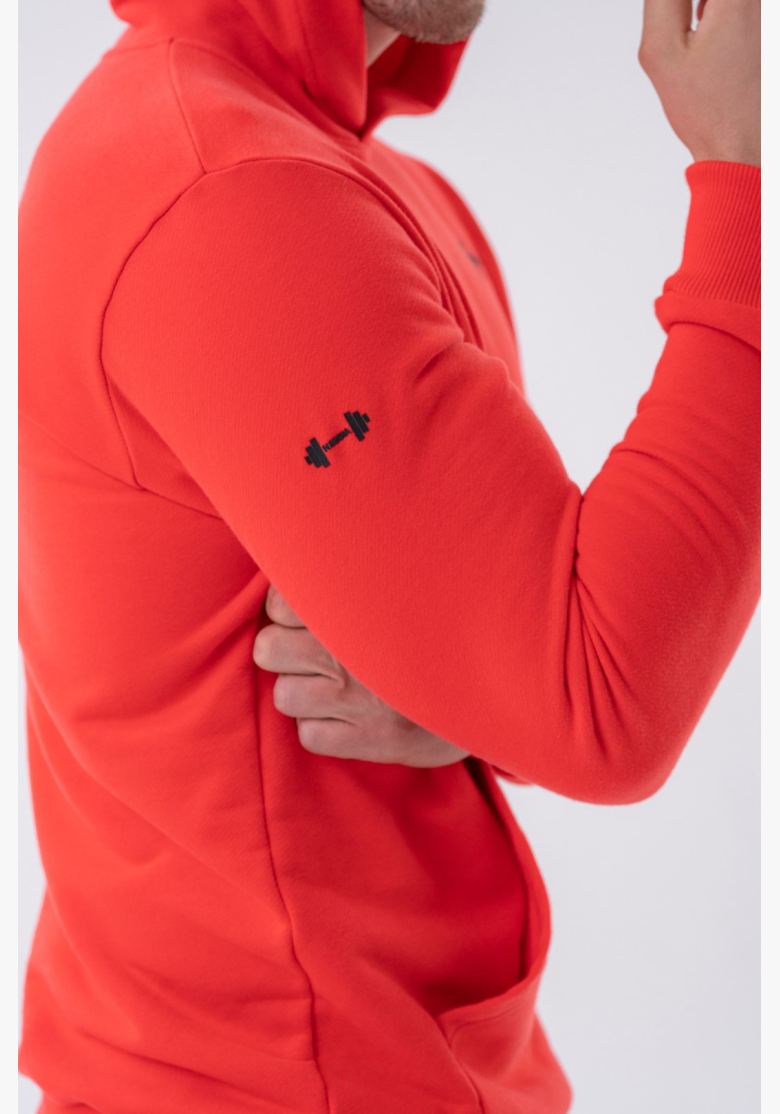 NEBBIA • NEBBIA Felpa con cappuccio e tasca anteriore rossa • Nebshop.cz NEBBIA • NEBBIA Felpa con cappuccio e tasca anteriore rossa • Nebshop.cz