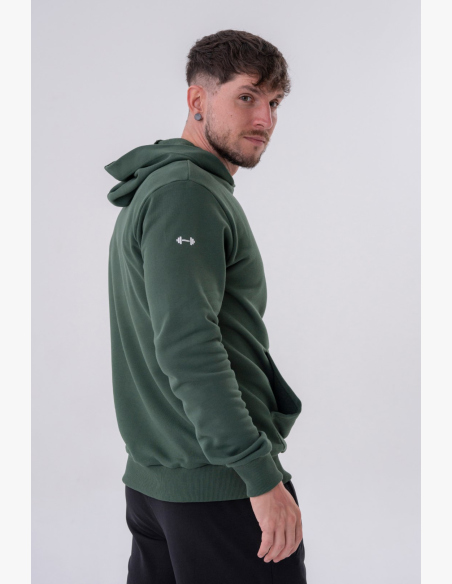 NEBBIA • NEBBIA Hoodie with hood and front pocket green • Nebshop.cz