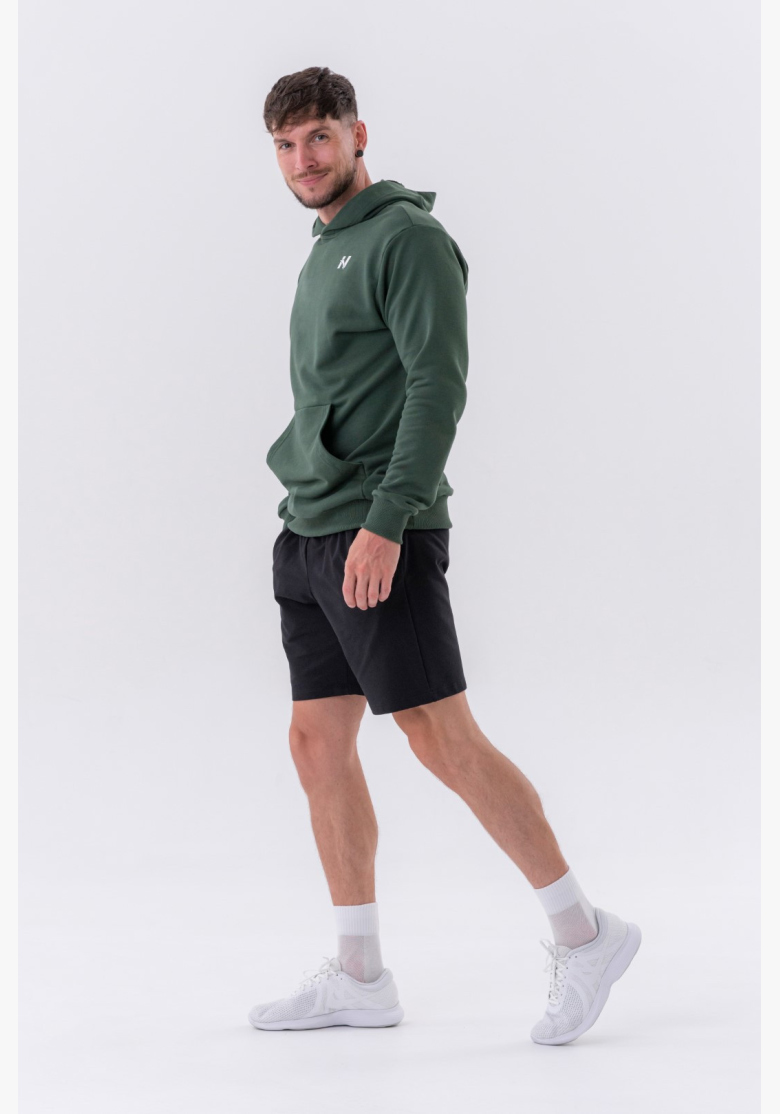 NEBBIA • NEBBIA Hoodie with hood and front pocket green • Nebshop.cz NEBBIA • NEBBIA Hoodie with hood and front pocket green • Nebshop.cz