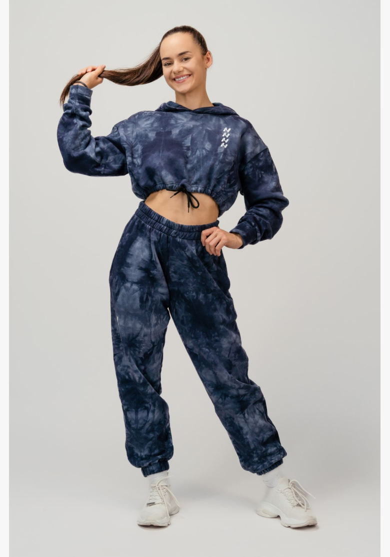 NEBBIA • NEBBIA Re-fresh felpa cropped da donna con cappuccio blu • Nebshop.it NEBBIA • NEBBIA Re-fresh felpa cropped da donna con cappuccio blu • Nebshop.it