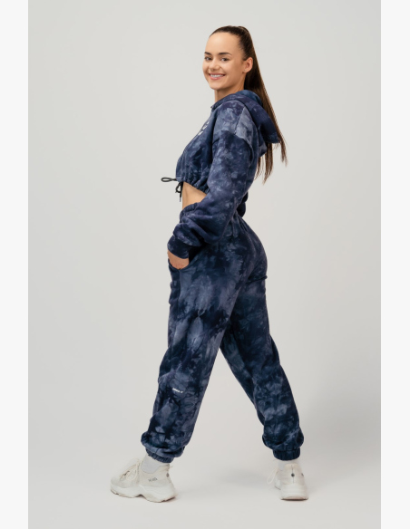 NEBBIA • NEBBIA Re-fresh dámska crop mikina s kapucňou modrá • Nebshop.sk