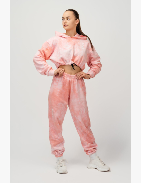 NEBBIA • NEBBIA Re-fresh dámska crop mikina s kapucňou ružová • Nebshop.sk