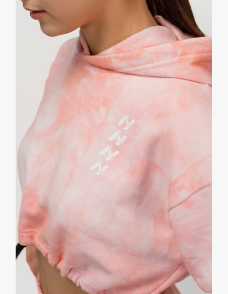 NEBBIA • NEBBIA Re-fresh dámska crop mikina s kapucňou ružová • Nebshop.sk