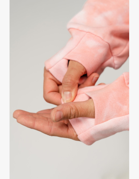 NEBBIA • NEBBIA Re-fresh felpa corta con cappuccio rosa • Nebshop.cz