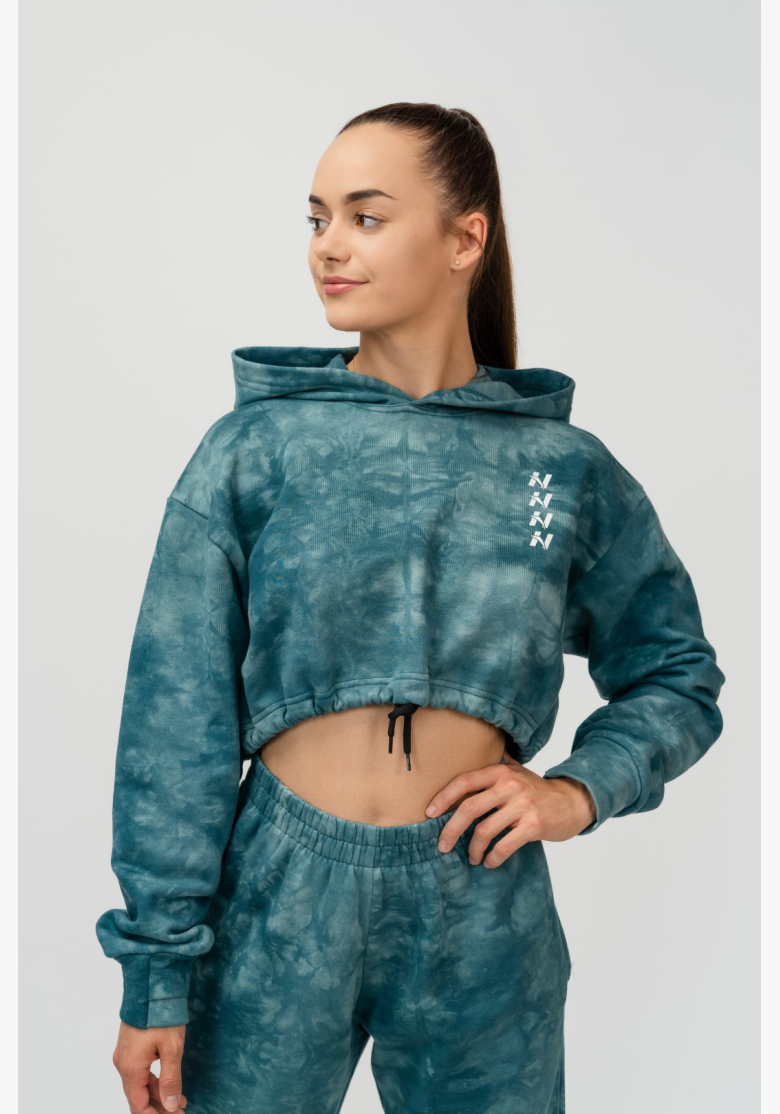 NEBBIA • NEBBIA Re-fresh dámska crop mikina s kapucňou zelená • Nebshop.sk NEBBIA • NEBBIA Re-fresh dámska crop mikina s kapucňou zelená • Nebshop.sk
