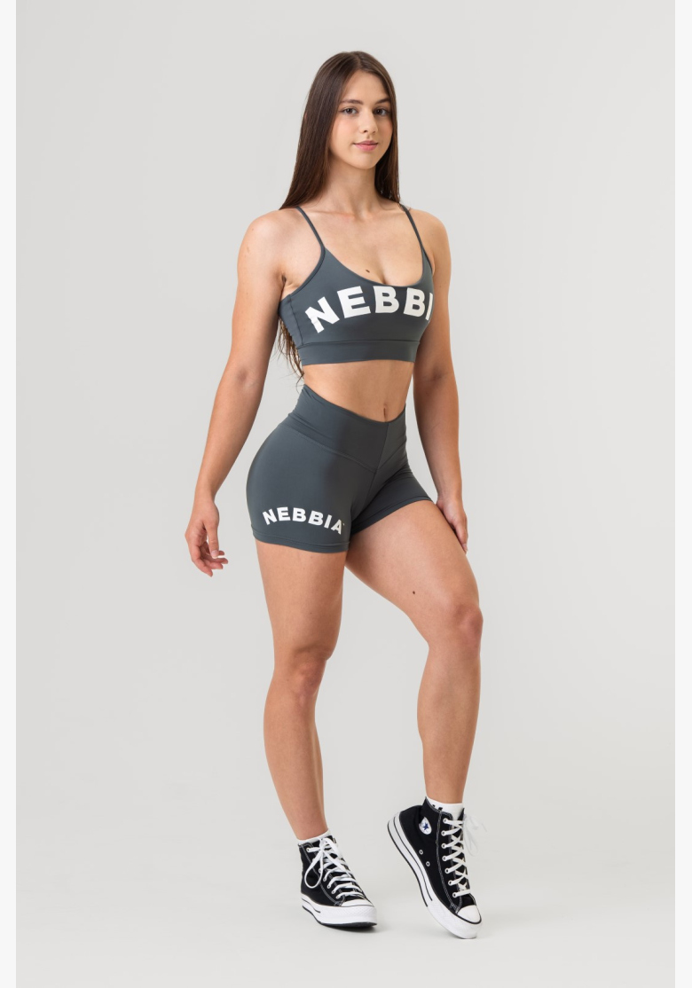 NEBBIA • NEBBIA Sportovní podprsenka GYM HERO sivá • Nebshop.sk NEBBIA • NEBBIA Sportovní podprsenka GYM HERO sivá • Nebshop.sk