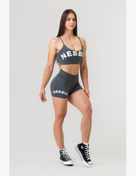 NEBBIA • NEBBIA Sportovní podprsenka GYM HERO sivá • Nebshop.sk