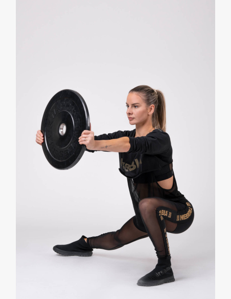 NEBBIA • Leggings in Rete Dorata • NEBBIAshop.cz