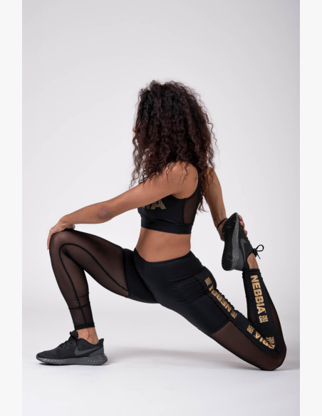NEBBIA • Gold Mesh Leggings • NEBBIAshop.cz
