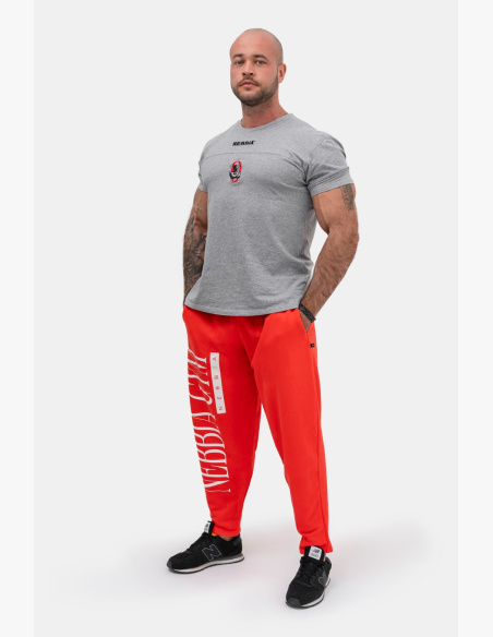 NEBBIA • NEBBIA Beast Mode-On iconic sweatpants red • Nebshop.cz