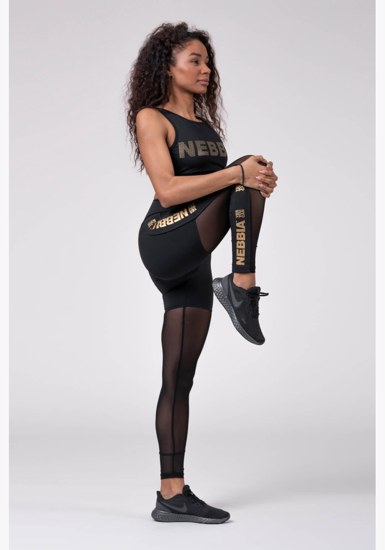 NEBBIA • Gold Mesh Leggings • NEBBIAshop.cz NEBBIA • Gold Mesh Leggings • NEBBIAshop.cz