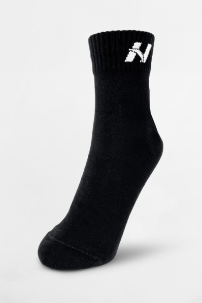 NEBBIA • NEBBIA crew ponožky čierne • Nebshop.sk