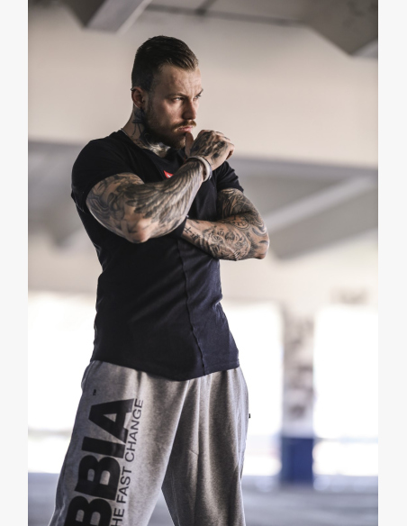 NEBBIA • NEBBIA Iconic Sweatpants BEAST MODE-ON Gray • Nebshop.com