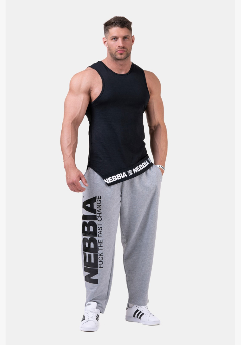 NEBBIA • NEBBIA Iconic Sweatpants BEAST MODE-ON Gray • Nebshop.com NEBBIA • NEBBIA Iconic Sweatpants BEAST MODE-ON Gray • Nebshop.com