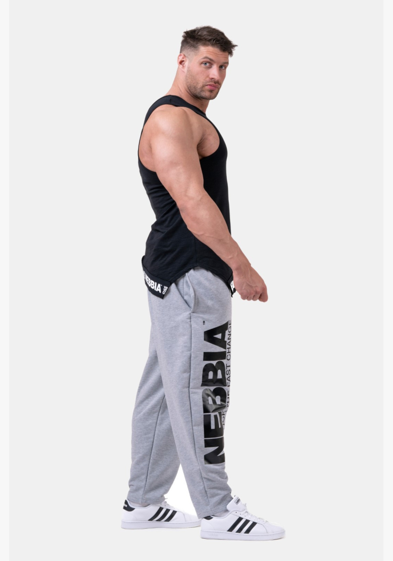 NEBBIA • NEBBIA Iconic Sweatpants BEAST MODE-ON Gray • Nebshop.com NEBBIA • NEBBIA Iconic Sweatpants BEAST MODE-ON Gray • Nebshop.com