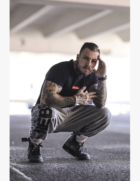 NEBBIA • NEBBIA Iconic Sweatpants BEAST MODE-ON Gray • Nebshop.com