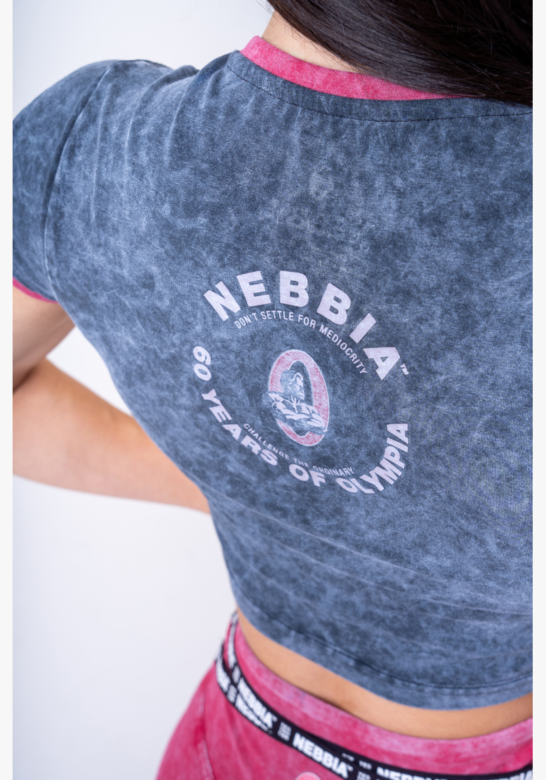 NEBBIA • NEBBIA Washed crop top GOLDEN AGE • Nebshop.cz NEBBIA • NEBBIA Washed crop top GOLDEN AGE • Nebshop.cz